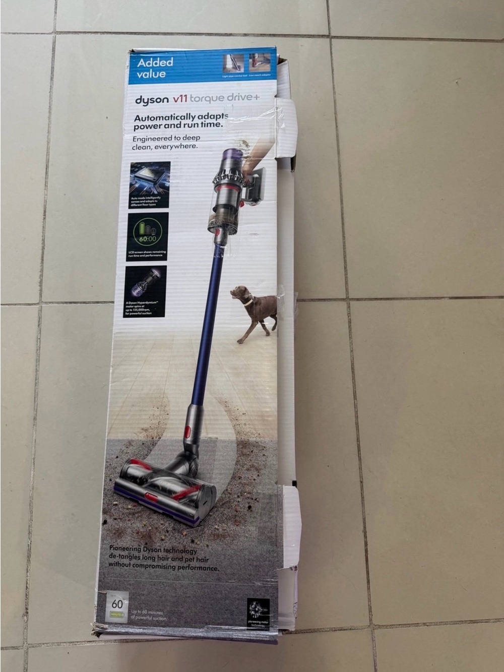 Dyson V11 Torque Drive+ Cordless Vacuum Cleaner - Blue and Purple Accents